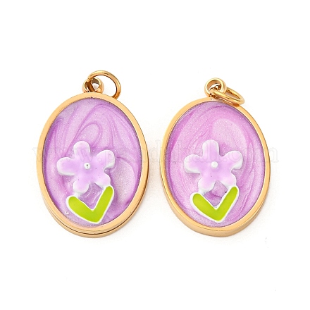Подвески из нержавеющей стали 304 с эмалью STAS-U061-43G-03-1