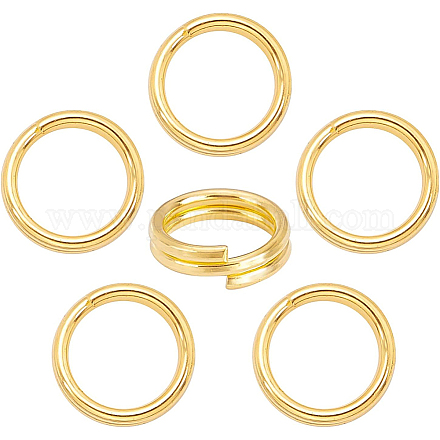 BENECREAT Brass Split Rings KK-BC0002-22-1