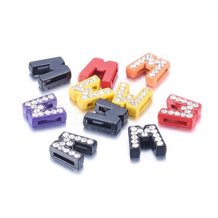 Charms a lettere strass ZP14-W-1