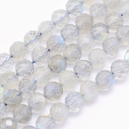Chapelets de perles en labradorite naturelle  G-O166-22-4mm-1