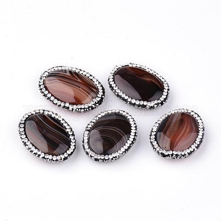 Natural Striped Agate/Banded Agate Beads G-S241-04-1