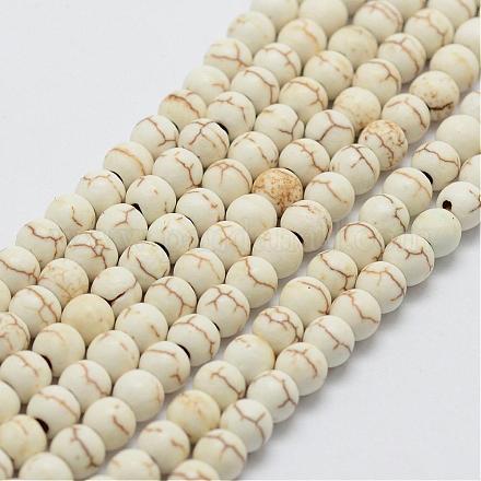 Hebras de perlas sintéticas de magnesita G-P228-43-4mm-1