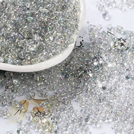 Стеклянный бисер с цветным покрытием ab SEED-L011-06B-14-1