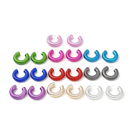Boucles d'oreilles en acrylique EJEW-P251-22-1