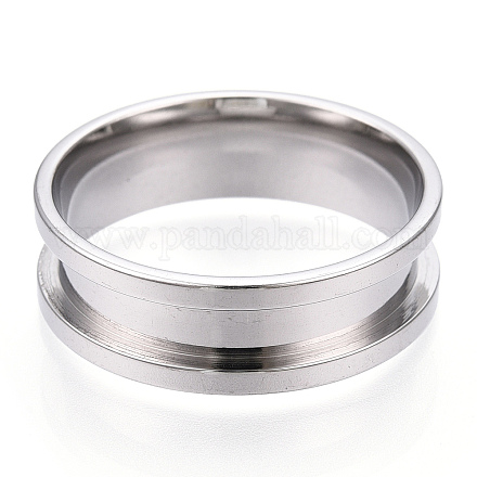 201 кольцо из нержавеющей стали с рифлением для пальцев RJEW-TAC0017-8mm-06A-1