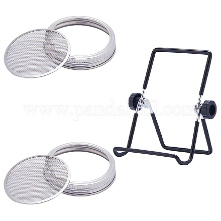 2 комплект сетчатых крышек для проращивания из нержавеющей стали 304 AJEW-GF0007-75-1