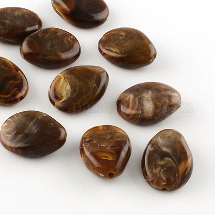 Perles acryliques en forme de goutte de pierre gemme OACR-R042-02-1