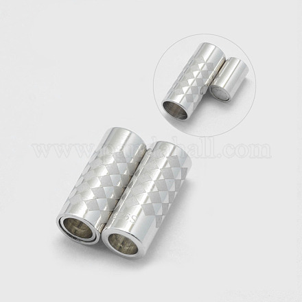 925 магнитные застежки из стерлингового серебра STER-E056-009P-15x6-1