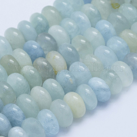 Chapelets de perles en aigue-marine naturelle G-L478-27-10mm-1