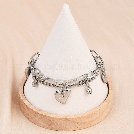 Многорядные браслеты из нержавеющей стали 304 BJEW-P365-02P-1