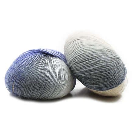 Filo di pura lana tinto in filo singolo color sfumato arcobaleno YCOR-PW0001-001O-1