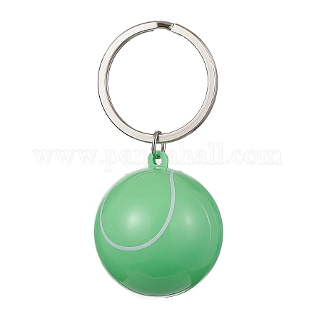 Portachiavi con ciondoli a tema palla sportiva in plastica ABS KEYC-JKC00659-01-1
