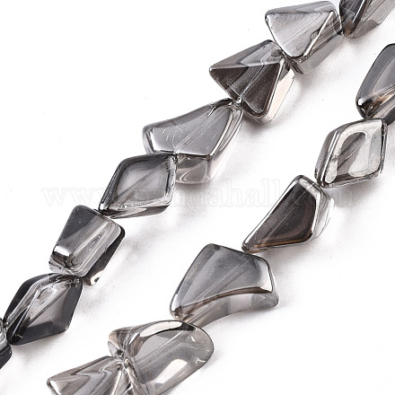 Trasparenti perle di vetro placca fili EGLA-T024-01B-07-1