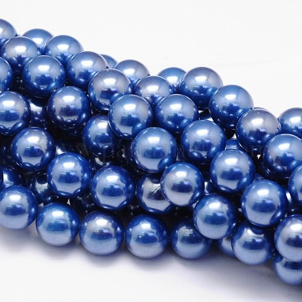 Chapelets de perles de coquille X-BSHE-E008-8mm-04-1