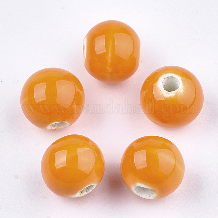 Perles en porcelaine manuelles PORC-S499-01B-05-1
