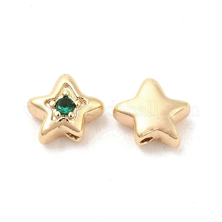 Perline in ottone zirconi KK-Q773-01G-04-1