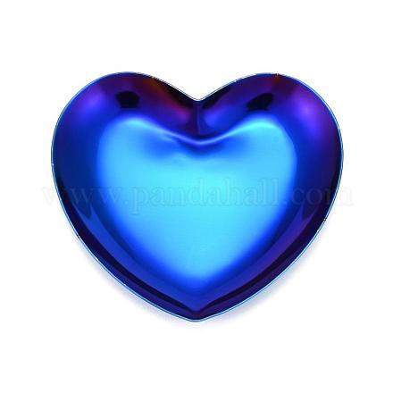 Placa de exhibición de joyería de acero inoxidable corazón 430 STAS-P289-02L-1