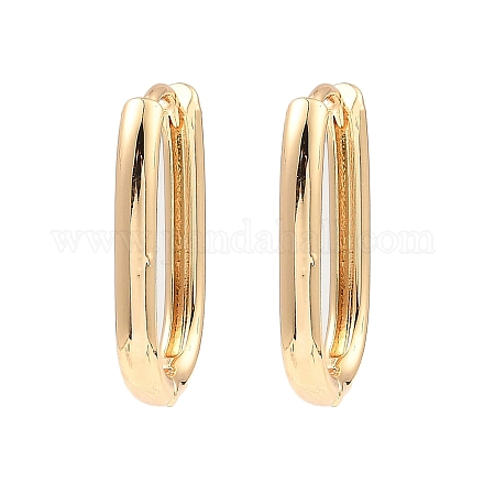Brass Hoop Earrings EJEW-I289-27B-KCG-1
