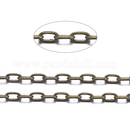 Brass Cable Chains X-CHC031Y-AB-1