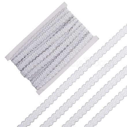 Gewellte Spitzenbänder aus Polyester OCOR-WH0082-21C-1