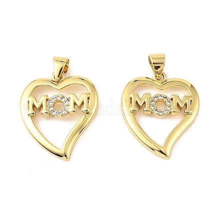 Латунные микро проложить кубического циркония подвески KK-M324-02D-G-1