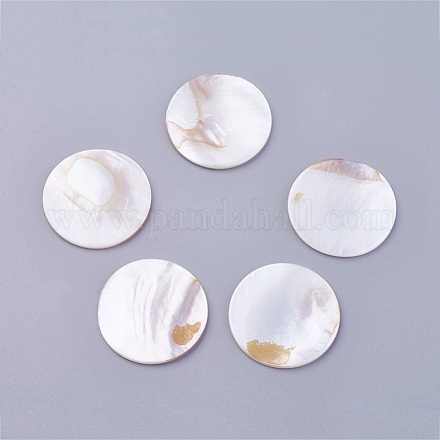 Cabochons en coquille BSHE-P026-22-1