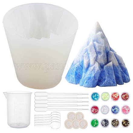 Moldes de silicona de grado alimenticio iceberg DIY-OC0003-21-1