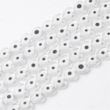 Main mal chapelets de perles au chalumeau des yeux LAMP-J080-07-10x4mm-1