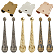 GORGECRAFT 3 Set Bolo Tie Buckle Vintage Retro Smooth Bolo Tie Tips Replacement End Caps with 6Pcs Alloy Cord End and 3Pcs Iron Bolo Tie Slide Clasp Findings Kit for DIY Crafts Decor Bolo Tie Making