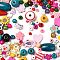 Wood Beads, Mixed Shapes, Dyed, Mixed Color, 6~40x5.5~40mm, Hole: 2.5~4mm