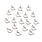 Non-Tarnish 304 Stainless Steel Pendants, Matte Style, Greek Alphabet, Stainless Steel Color, Letter.A, Letter.A: 10x8x1.5mm, Hole: 1.5mm