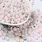 Glass Seed Beads, Opaque Colours Luster, Round, Colorful, 5~5.5x3~3.5mm, Hole: 1.5~1.6mm, about 77pcs/10g