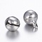 304 Stainless Steel Bell Charms, Stainless Steel Color, 11x8mm, Hole: 1.8mm