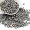 Spray Painted Opaque Acrylic Beads, Peanut, Gray, 6.5x4x3mm, Hole: 1.2mm, about 10000pcs/500g