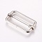 DIY Bags Accessories, Bags Buckle, Stainless Steel Color, 23x43x3mm, Inner Diameter: 32mm