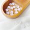 10Pcs Transparent Acrylic Beads, with Glitter Powder, Shell Shape, 12x10mm