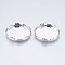 Tarnish Resistant 304 Stainless Steel Lace Edge Bezel Cups, Cabochon Settings, Flat Round, Stainless Steel Color, Tray: 25mm, 26x4.5mm