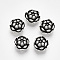 925 Sterling Silver Beads, Lotus, Antique Silver, 10~11x6.5mm, Hole: 1.2~1.6mm