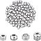 304 Stainless Steel Beads, Column & Rondelle, Stainless Steel Color, 80pcs/box