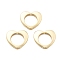 Brass Bead Frame, Lead Free & Cadmium Free, Long-Lasting Plated, Heart, Light Gold, 12x14x2mm, Hole: 0.8mm