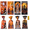 4 Styles Halloween DIY Wedding Birthday Party Sweet Candy Cookie Cone Storage, Gift Bags, Pumpkin, 27.6x12.5x0.001cm
