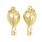 Brass Pendants, Hot Air Balloon, with Jump Ring, Cadmium Free & Lead Free, Rack Plating, Long-Lasting Plated, Real 18K Gold Plated, 19x8.5mm, Hole: 3.4mm