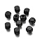 Spray Painted Wooden Beads, Square, Black, 8x8x8mm, Hole: 2.5~3mm