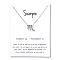 Twelve Constellations Alloy Pendant Necklaces, Platinum, Scorpio, 15.75 inch(40cm)