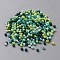 Opaque Baking Paint Glass Seed Beads, Rondelle, Mixed Color, 4~4.5x3~4mm, Hole: 1.4mm, about 5555pcs/set