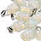 Opalite Pendants, with 201 Stainless Steel Finding, Turtle, 26~27x15.5x7.5mm, Hole: 4x7.5mm