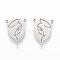 Tarnish Resistant 201 Stainless Steel Links connectors, Oval with Human, Stainless Steel Color, 16x12x1mm, Hole: 1mm