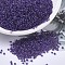 MIYUKI Round Rocailles Beads, Japanese Seed Beads, 11/0, (RR1932) Semi-Frosted Dark Lilac Lined Light Amethyst, 2x1.3mm, Hole: 0.8mm, about 50000pcs/pound