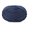 Silk Wool Knitting Yarn, for Garments Scarves Sweater Shawl Hats, Marine Blue, 0.5~1.2mm, about 131.23 Yards(120m)/Skein