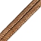 Electroplated Non-magnetic Synthetic Hematite Beads Strands, Rectangle, 2-Hole, Antique Bronze Plated, 5x2x2mm, Hole: 0.8mm, about 193pcs/strand, 8.27 inch(21cm)